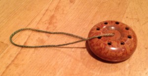 Does not produce a musical note when blown.