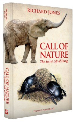 Elephant trumpeting = calling; there's a visual pun thing going on here too.